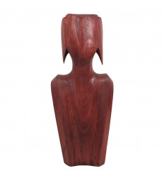 Downgraded - Busto - Espositore per collane e orecchini in legno massello grezzo 35cm
