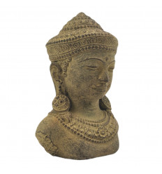 Statuetta Busto Vishnu in Pietra - Dio Indù 20cm