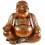 Statua del Buddha cinese in legno intagliato 60cm XXL