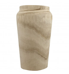 Large Vase or Umbrella Holder "Pure Wood" in Raw Wood 40cm
