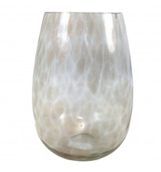 Glass vase or photophore "Tamdi Gold" 20cm