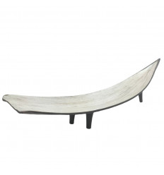 Decoration center table, ethnic chic bohemian leaf of coconut palm.