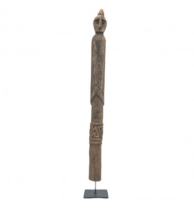 Statuetta in legno invecchiato di Timor da 55 a 60cm