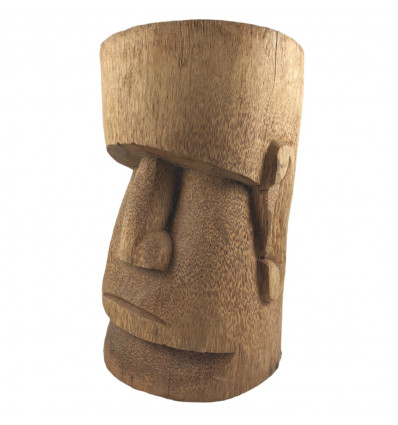 Statua Moai dell'Isola di Pasqua o sgabello in legno di cocco 50cm