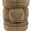 Statua Interna Esterna Maori "Teko Teko" in Legno di Cocco 50cm