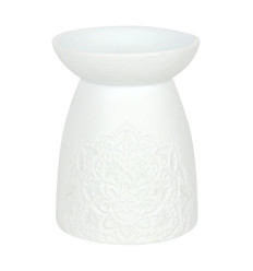Burner Perfume "Mandala" in white ceramic