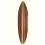 Tavola da surf in legno a parete 100cm - Colore Marrone