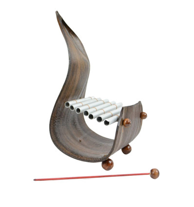 Xylophone en feuille de cocotier - fabrication artisanale