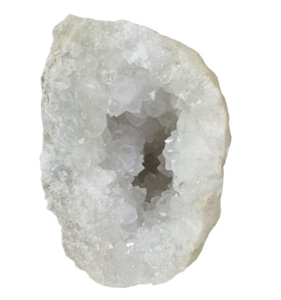 Pietra energetica geode di quarzo cristallo di rocca bianco naturale tinto  titanio Druse Specimen casa decorazione (colore originale) : :  Altro