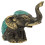 Statuette elephant trunk in the air brass 7cm