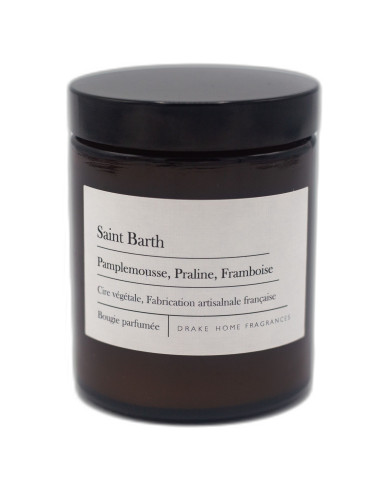 Bougie parfumée naturelle ST-BARTH - Pamplemousse, Praline & Framboise