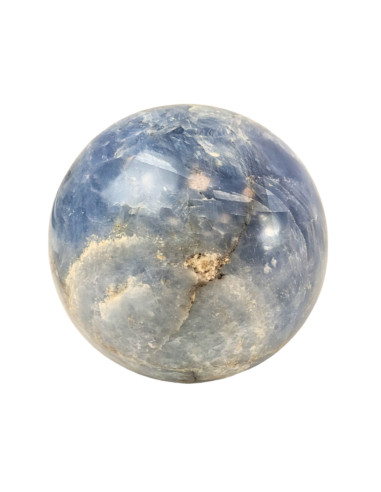 Blue Calcite Sphere - diameter 9 cm - 1140g - unique piece