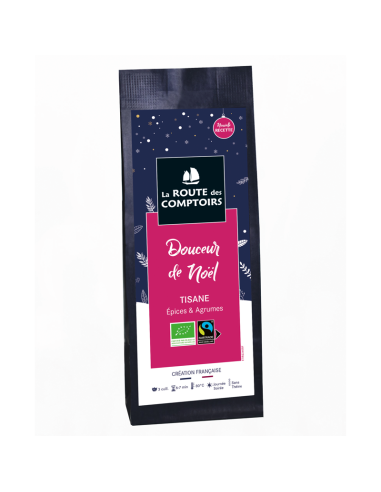 Organic Herbal Tea - Christmas Sweetness - Bulk Bag 100g - Spicy and Fruity Flavors