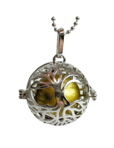 Pregnancy Bola - Zen Baby Pendant with Tree of Life Pattern