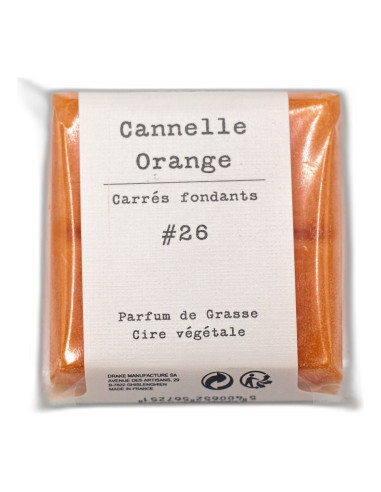 Pastilles de cire parfumée, senteur "Cannelle Orange" par Drake