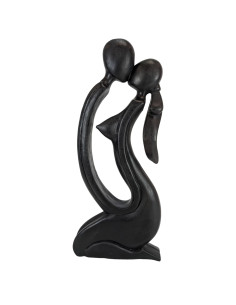 Great statue couple erotic sensual H50cm wood hue ebony