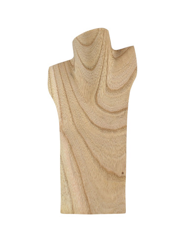 Bust display necklaces in solid wood gross H30cm