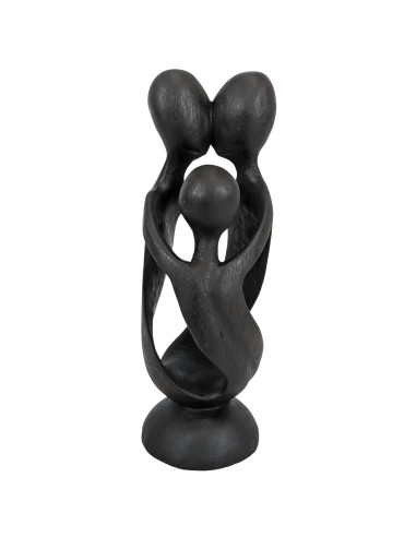 Statuette abstract Family h20cm wooden . Gift idea of birth.