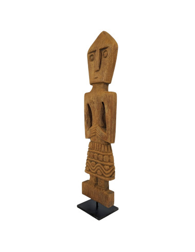 Statue tribale Villageois du Timor 45cm