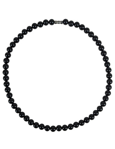 Onyx Choker Necklace - Balls ⌀6mm