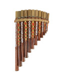 Flûte de Pan en bambou - 12 tubes