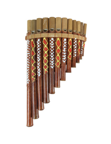 Bamboo Pan Flute (grande modello) Strumento musicale o oggetto deco!