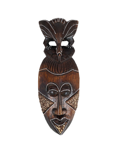 Maschera africana in legno 30cm realizzata artigianalmente.