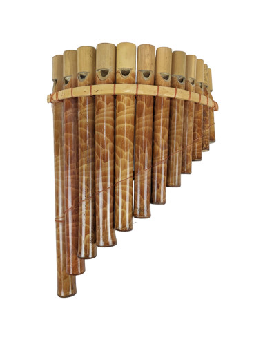 Pan flute bamboo made up of 12 recorders - musical Instrument