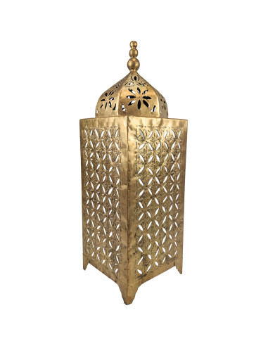 Lanterne Marocaine 50cm en métal doré