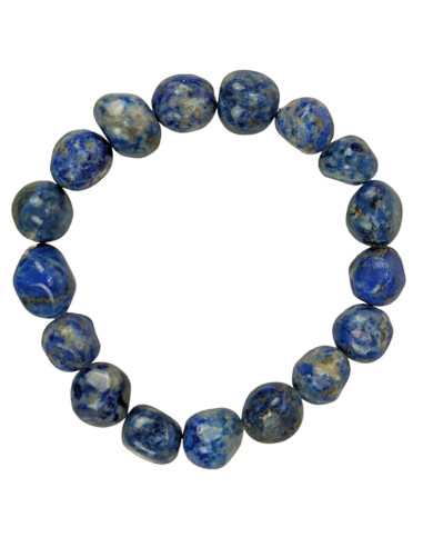 Lapis Lazuli AB bracelet - 10mm rolled stones