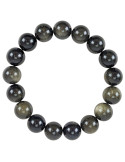 AAA Gold Obsidian Bracelet - 10mm Balls