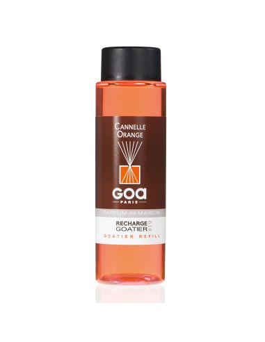 Cinnamon & Orange Perfume Refill - Goa 250ml + 1 Rattan Pack