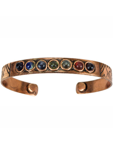 Bracciale Magnetico 7 Chakra in Rame