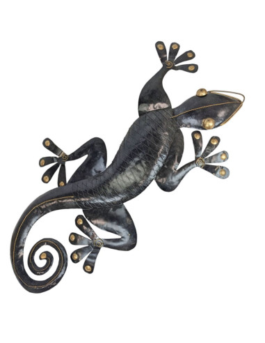 Déclassé - Handcrafted Wrought Iron Wall Gecko 100cm