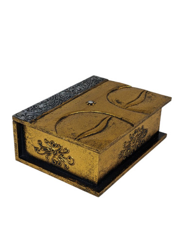 Buddha's Eyes Jewelry Box 20cm | Gold & Silver