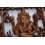 Décor mural "Temple de Ganesh" en bois massif sculpté main