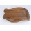Grand vide-poche forme Mains en bois massif teinte marron